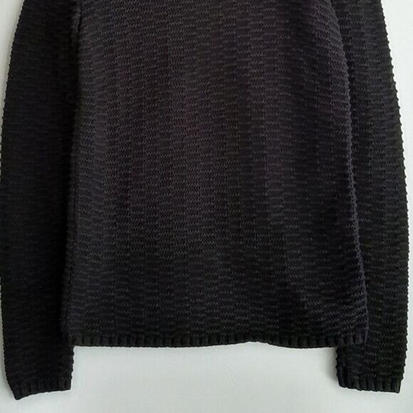 ARMANI EXCHANGE 100% Cotton Side Zip Sweater Textured Knit Sz S - Picture 9 of 11